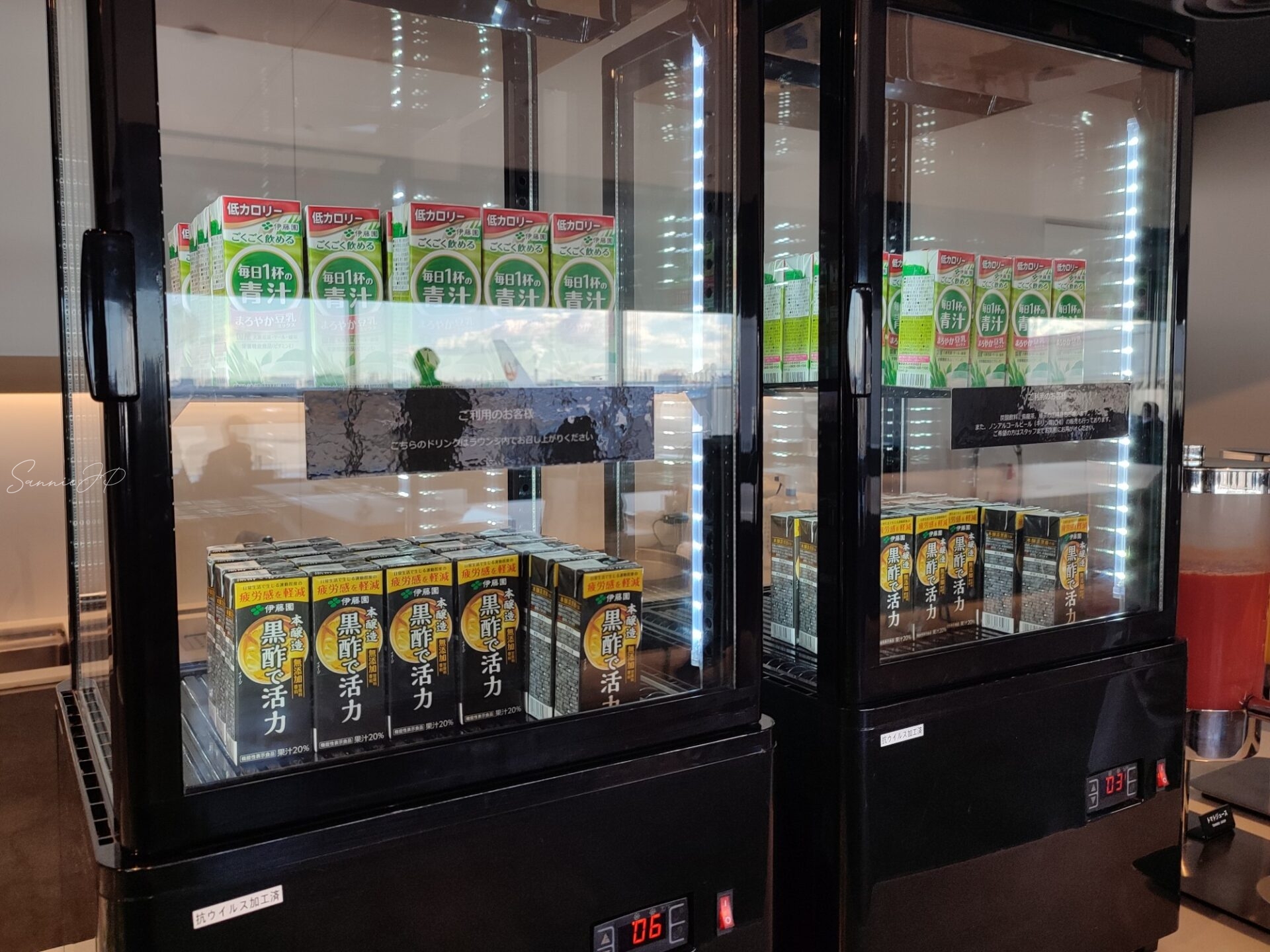 POWER LOUNGE SOUTHで提供されていたセルフサービスのドリンク