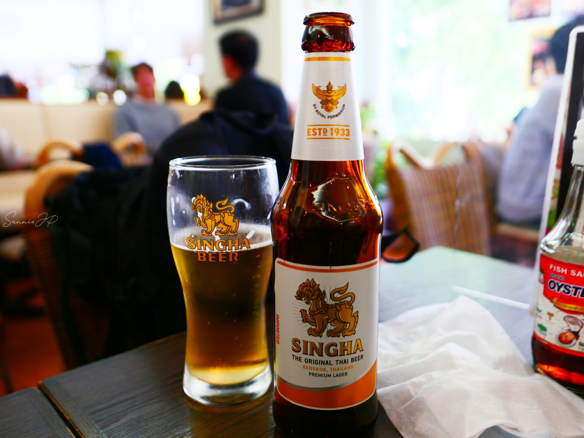 タイ国料理 ゲウチャイ 新宿店で夫が注文したシンハービール