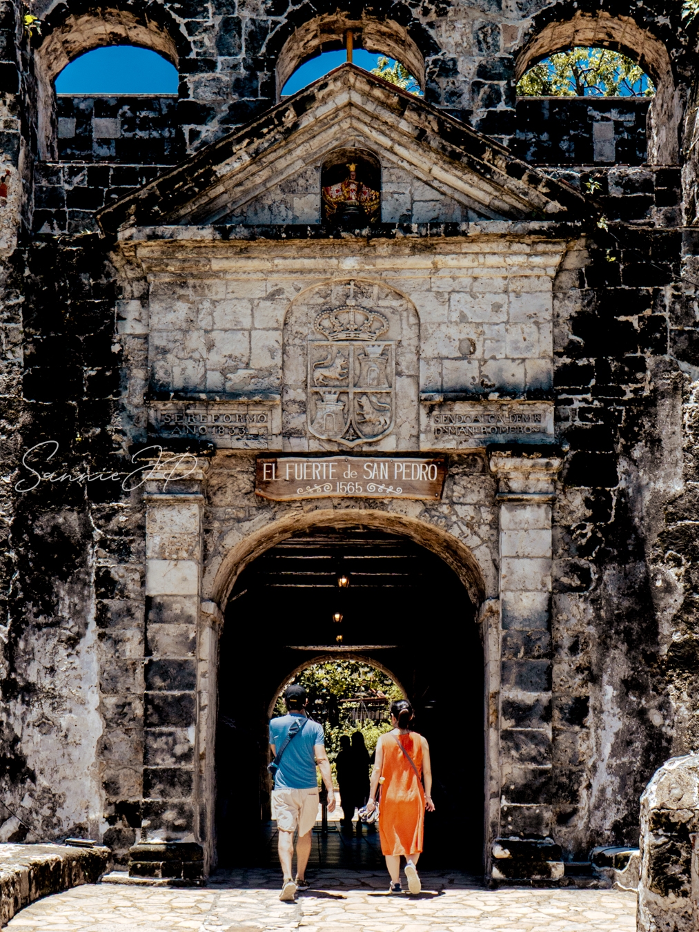 フィリピン・セブ島マクタン島にあるサン・ペドロ要塞の入口