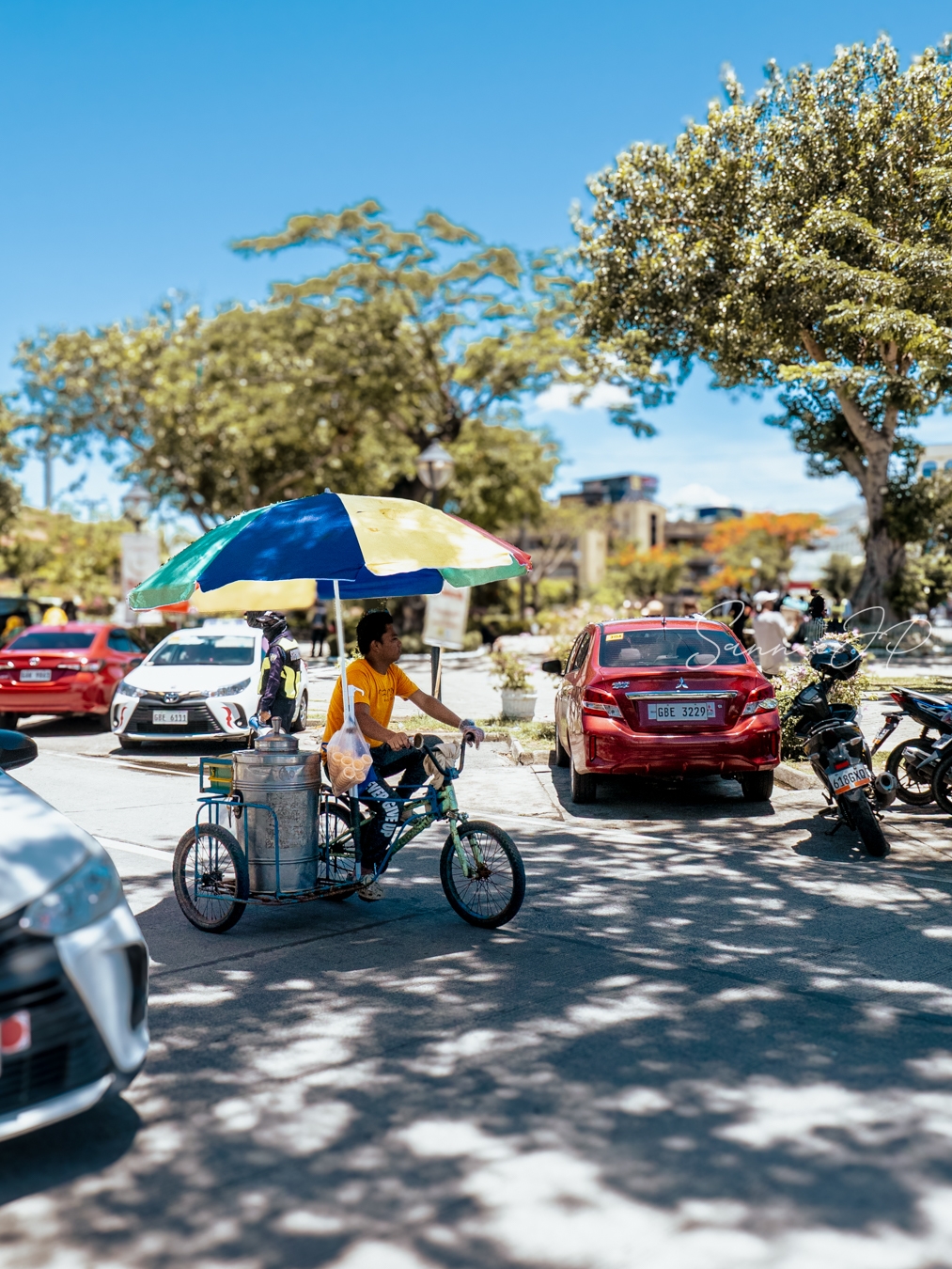 フィリピン・セブ島マクタン島にあるサン・ペドロ要塞の駐車場