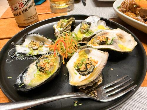 フィリピン セブ島 マクタン島 TheCoveLiveSeafoodRestaurant BluewaterMaribago 牡蠣