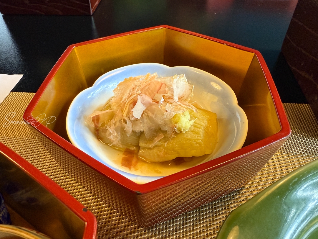 とうふ屋うかい鷺沼店の丸茄子のおひたし
