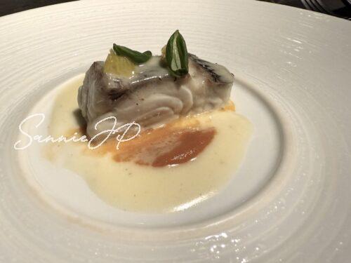 桜鯛のバプール ブールブランソース 八朔