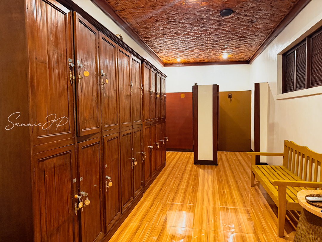 フィリピン・セブ島マクタン島にあるスパ・マッサージPrana Arnika Spaの更衣室