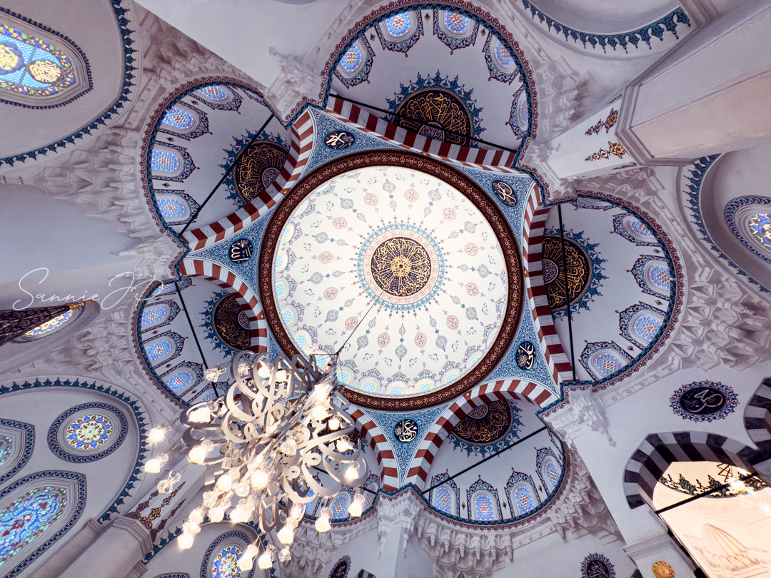東京ジャーミイの天井を見上げた瞬間、繊細な装飾美に息をのむ。オープンモスクデーで体験した圧巻の建築美。