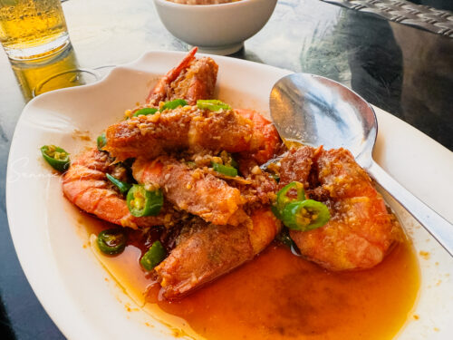 Parola Seaview Restaurantのガーリックシュリンプ