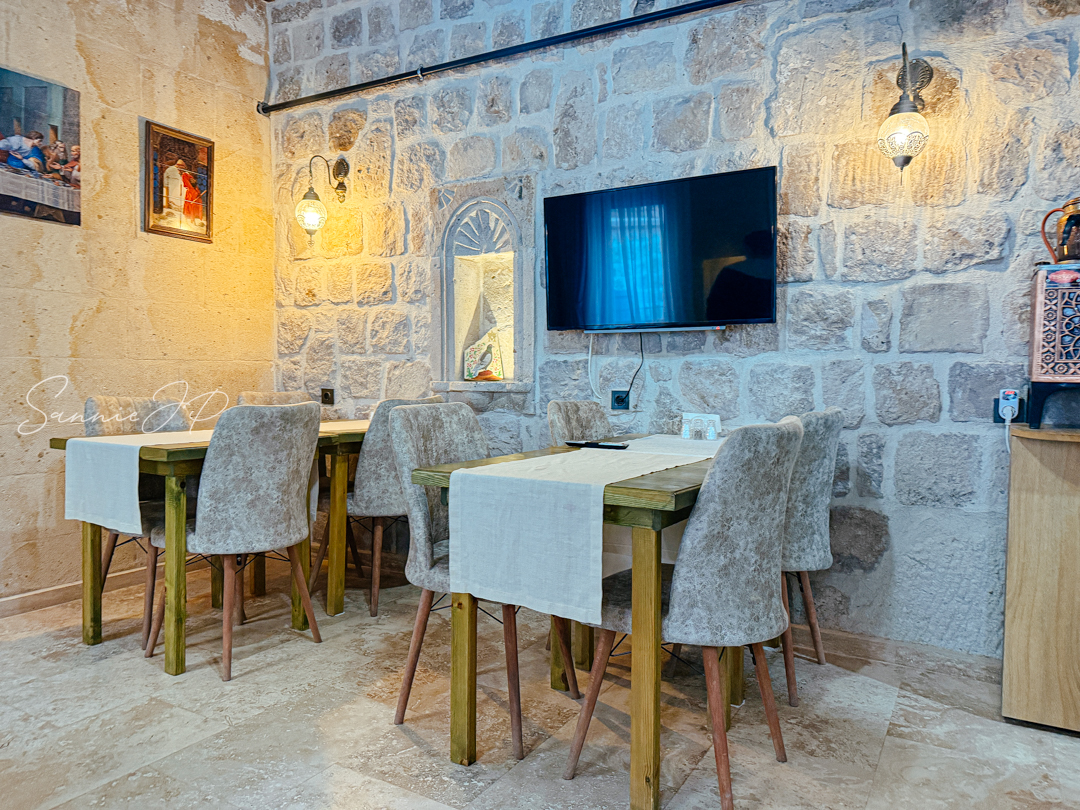 トルコ ギョレメ カッパドキア Majestic Cave Houseの朝食会場