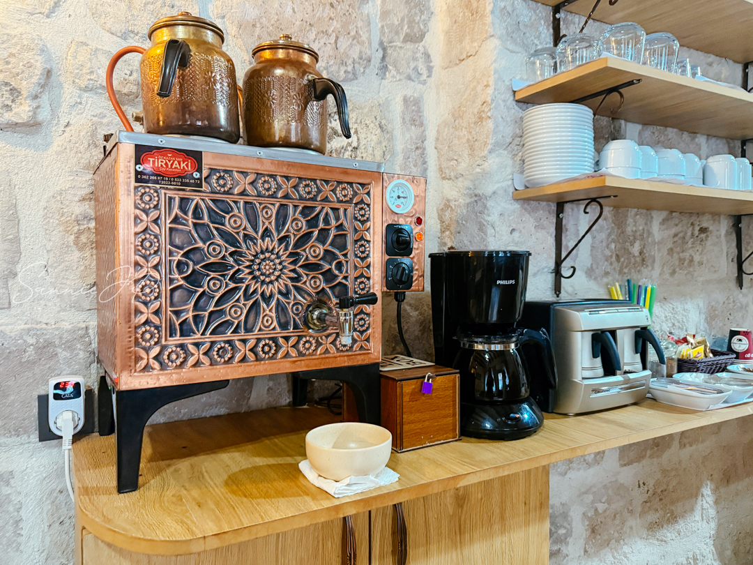 トルコ ギョレメ カッパドキア Majestic Cave Houseのトルコ式紅茶