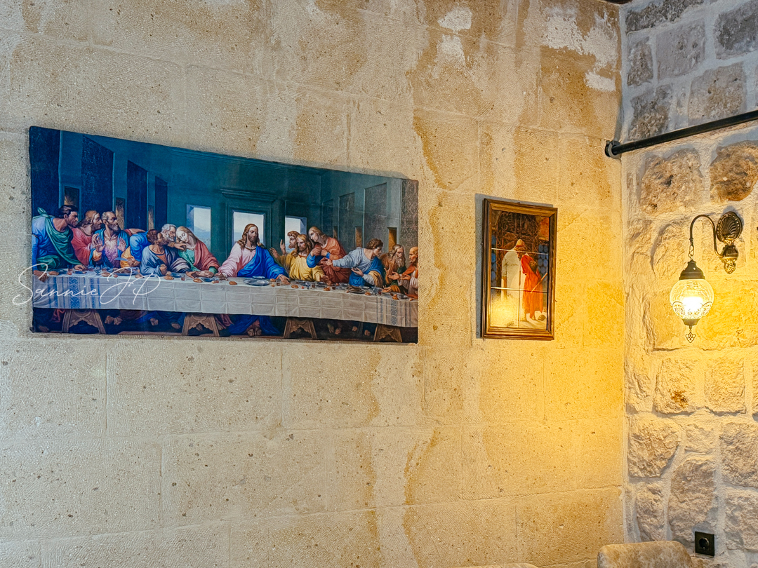 トルコ ギョレメ カッパドキア Majestic Cave Houseの朝食会場