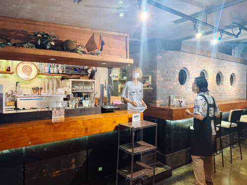 東京 渋谷 道玄坂 CAFE9 店内カウンター
