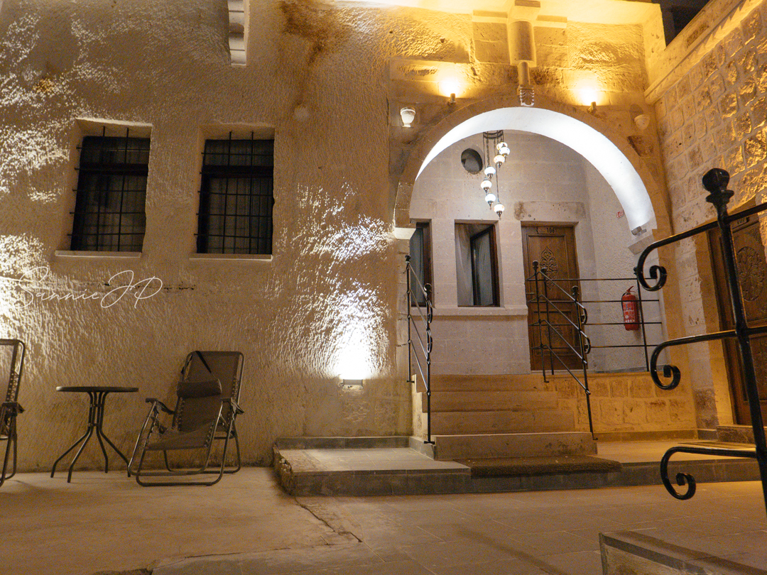 トルコ ギョレメ カッパドキア Majestic Cave Houseの上階にあるお部屋の入口