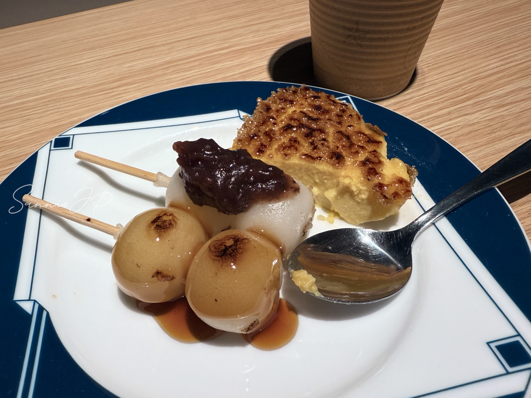 お団子とかぼちゃプリン｜和と洋が並ぶ優しい味わいのスイーツコーナー