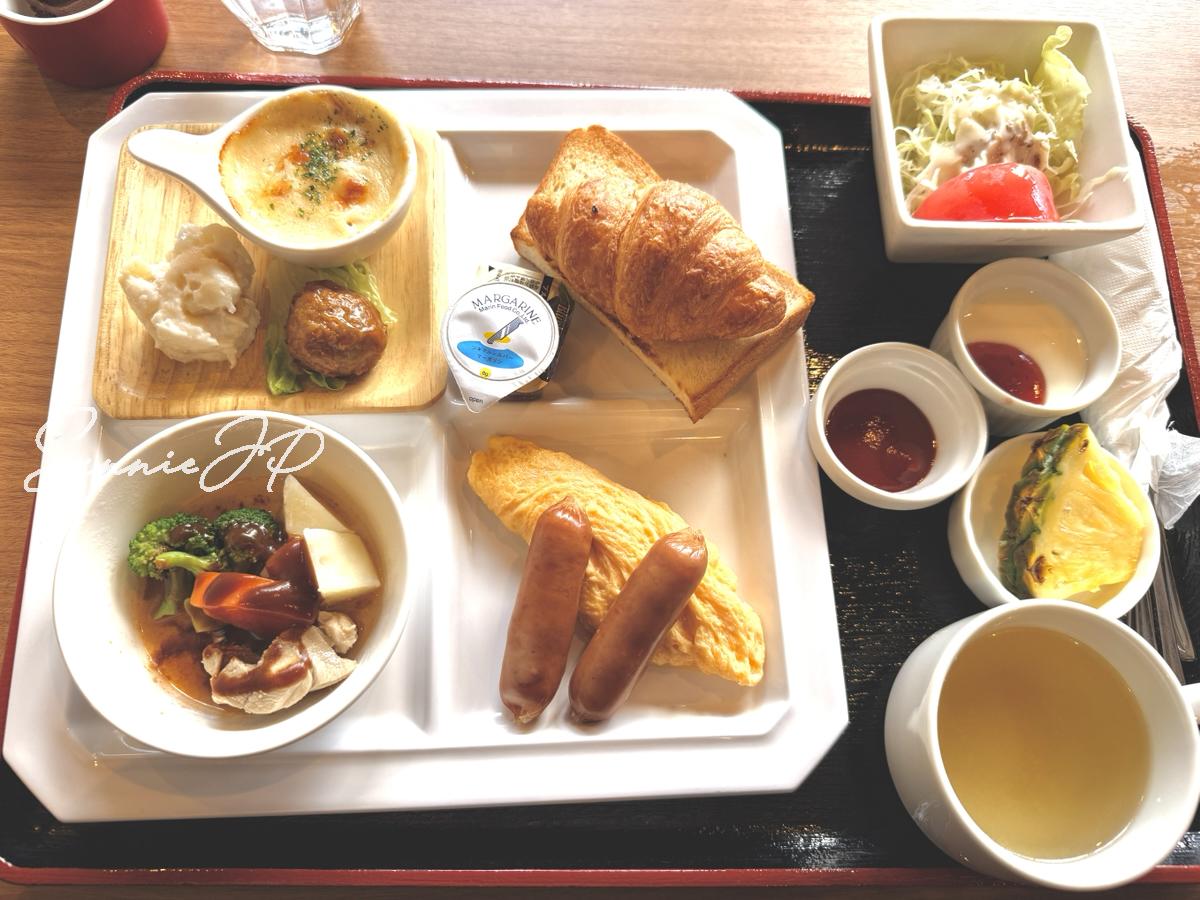 リブレガーデンホテルの朝食で選んだ洋食メニュー