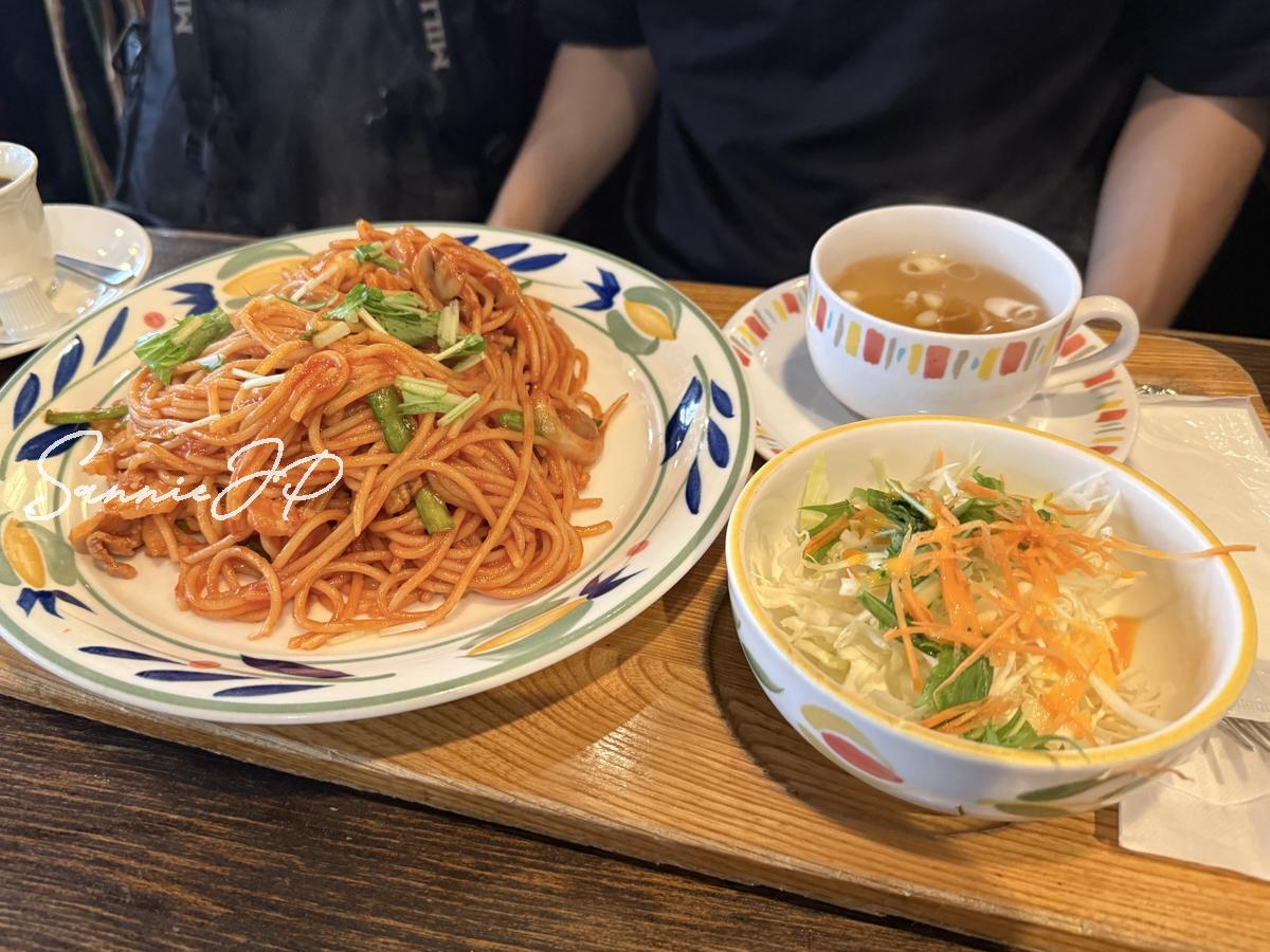 大宮ナポリタンとサラダ・スープのセット